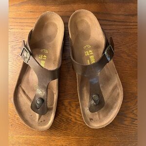Birkenstock Gizeh Metallic Bronze Size 41